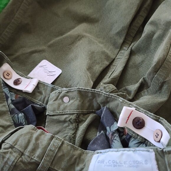 Dr. Collectors x Free People P42 Painter Pants Sz M Army Green NWOT $425 - Picture 11 of 11